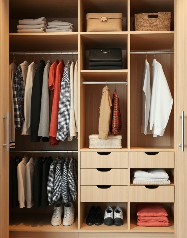 Professional home organiser helping declutter and organise a busy Hertfordshire family home with practical storage systems.