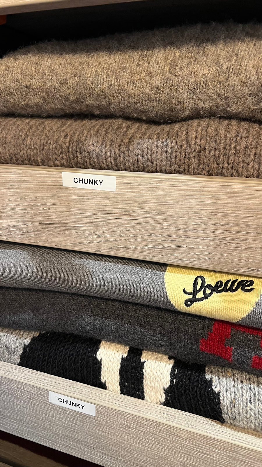 Organised dressing room by professional organsiser